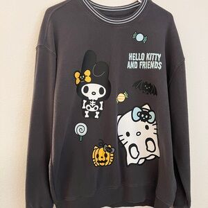 Hello Kitty and Friends Graphic Sweater - Dark Gray